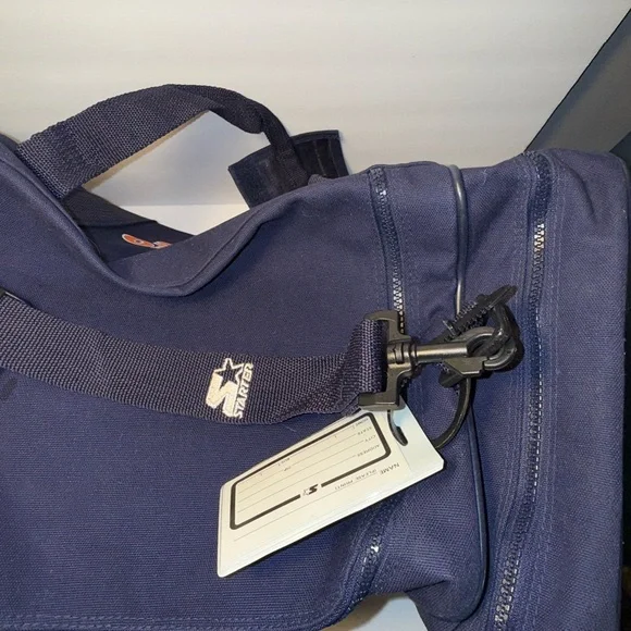 Vintage Chicago Bears Duffle Bag Navy NFL Football Starter 90s Travel Gym Sports - Picture 7 of 11